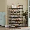Estantería de almacenamiento multicapa extra grande, ensamblada, en stock, para venta al por mayor, para uso doméstico, dormitorio, recibidor, zapatero simple, zapatero y pasillo