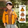 Abrigo de invierno estilo europeo para niños, impermeable, forrado de polar, ropa nueva para niños, conjunto de invierno cálido para niños y bebés