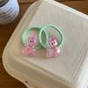 2 paquetes de lindas mini bandas para el cabello con lazos brillantes y lunares de gato, diademas de goma versátiles de dibujos animados, accesorios para el cabello para niños