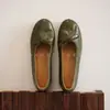 Zapatos poco profundos de estilo retro francés con lazo para mujer, disponibles en stock, zapatos Mary Jane con plataforma para aumentar altura, zapatos tipo slip-on ballet, zapatos de abuela