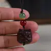 Colgante Zodiaco de Palo de Rosa Colgante para Teléfono Móvil Colgante para Bolso Animales de Dibujos Animados Colgantes Tallado en Madera Artesanías Adornos Escénicos