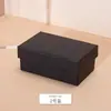 Caixa de joias preta elegante estilo executivo com tampa e base, adequada para itens longos e curtos, conjunto universal de caixas de embalagem decorativas, pode ser impressa com logotipo