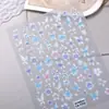 Adesivo de Unha Borboleta Bordado em Aquarela 5D Em relevo Estéreo Borboleta Exquisita Adesivo DIY para Nail Art Joia Estilo Ca