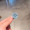 Pinza para el pelo con flor de cristal estilo coreano, tamaño pequeño, con flecos, para niña