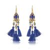 Pendientes Daisy nuevos de 11 colores, pequeños y frescos, con borlas retro, de múltiples capas, de cristal europeo y americano, joyería de moda, lote de 11