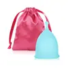 Copa Menstrual de Silicona Copa Menstrual en Lugar de Compresas Empaque de Bolsa de Tela Caja de Regalo para Copa Menstrual de Silicona