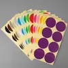 Adesivos de bolinhas coloridas de 100 mm adesivos redondos papel de etiqueta adesiva redondo pasta para escrita à mão adesivos de etiqueta grandes