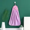 Toalha de fleece de coral para pendurar atacado pano de limpeza de cozinha lenço infantil toalha de fleece de coral macia absorvente para pendurar