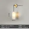 Luminária de parede para cabeceira de quarto de mármore transfronteiriça, luminária de parede de designer criativo nórdico para sala de estar, escritório de vendas, saguão, hotel