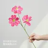 Arreglos de flores artificiales en tonos rojos para decoración de bodas, flores falsas para paisajismo, materiales de rosa e hortensia, flores artificiales al por mayor