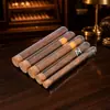 Tubo de ensayo de vidrio para cigarros 15/20/25*150 con tapón de corcho cónico tipo T sellado, humectante, logo imprimible