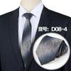 Corbata Formal de Negocios para Hombre Ancho 8cm Corbata de Poliéster Jacquard de 1200 Agujas Corbata Anudada a Mano Novio