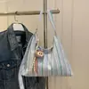 Bolsa Tote de Lona Casual da Moda 2026 Outono Nova Tendência Estilosa Versátil Grande Capacidade Ombro Axila Bolsa para o Dia a Dia