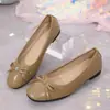 Zapatos Planos de Moño para Mujer 2026 Nuevo Estilo Coreano Elegantes Zapatos de Moda Slip-ons Corte Bajo Mocasines para Conducir al Aire Libre