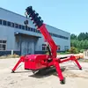 Grúa araña de 1.2-16 Toneladas, Tipo oruga autopropulsada, Control remoto inalámbrico, Doble potencia (Hidráulico y Eléctrico) para Levantar en Espacios Estrechos