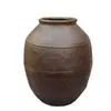 Jarrón de Cerámica Estilo Wabi-Sabi Retro Americano, Jarrón de Cerámica Rústica para Flores Secas, Adorno Vintage Inspirado en Zen Hecho a Mano para Exhibir en una Repisa
