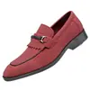Mocasines de Gamuza para Hombre Estilo Nuevo Casual de Negocios Slip-ons Mocasines con Borla Estilo Británico Planos Modernos