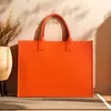 Bolsa tote de feltro com logo personalizado, bolsa de presente para armazenamento, sacola de compras, bolsa tote de mão/ombro de grande capacidade, feita sob medida