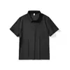 Camisetas Polo Lisas de Verão para Homens e Mulheres, Roupa de Trabalho Casual de Manga Curta com Gola Reversível, Atacado em Estoque de Comércio Exterior