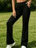 Sitio Web Independiente Transfronterizo Europeo y Americano Nuevo Estilo Otoño Pantalones Largos de Yoga Adelgazantes de Tiro Alto Acampanados Control de Barriga Alta Elasticidad Amigable con la Piel Caída para Mujer