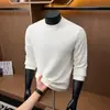 Nova camada base de fleece dupla face para outono e inverno, gola alta, masculina, versátil, moda, espessa, quente, manga longa