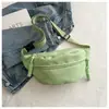 Bolsa de Cintura Casual de Tecido Oxford Colorida para o Verão 2026 Nova Tendência Bolsa de Peito Feminina Mochila Pequena Transversal Fashion