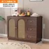 Aparador de Lujo Ligero Gabinete de Almacenamiento de Pared para Sala de Estar Gabinete Lateral para Recibidor Cómoda a Prueba de Polvo para Dormitorio Gabinete Doméstico para Almacenamiento de Agua para Té