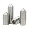 Fabricante Set de Tornillos de Punta de Acero Inoxidable 316 Rosca Superior Extremo de Rosca Sin Cabeza Máquina Hexagonal Tornillo M3-M12