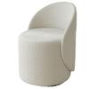 Taburete Giratorio Escandinavo para Vestir Dormitorio Respaldo Tocador Silla de Maquillaje para el Hogar Popular Taburete de Maquillaje para Vestidor Madera Maciza