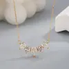 Collar de Zirconia Plateado para Mujer Plata de Ley S925 Moda Simple Lujo Accesible Diseño de Nicho Exquisito Elegante Versátil Cadena para la Clavícula