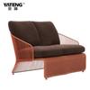 Ventas Directas Transfronterizas Sofá de Mimbre Hecho a Mano Mesa de Centro Combinación Sofá Silla Hotel Muebles de Exterior Fabricante Ocio al Aire Libre