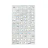Nuevas joyas para uñas Super Flash K9 rectangulares octogonales de diamante de cristal taladro de pila de diamante de punta inferior Red de diamantes Aurora Decoraciones de uñas de moda