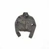 Jaqueta Ins Retrô Personalidade de Nicho Estilo de Rua Versátil Cor Sólida Exquisite Moda Outono e Inverno Moletom Feminino Ajustado Atacado