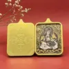 Venta Directa de Fábrica de Pintura de Núcleo de Colgante Thangka de la Deidad Guardiana de los Doce Zodiacos Joyería con Carcasa de Acero de Titanio Regalo Auspicioso