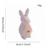 Set de Huevos de Pascua Tejidos de Simulación Conejo Adorno de Decoración de Primavera Huevo Pintado en Caja Hecho a Mano Huevo Roto
