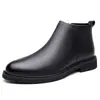 Botas Martin Masculinas, Novos Modelos Outono e Inverno, Botas Masculinas de Tamanho Grande, Sapatos Versáteis de Couro de Cano Alto, Casuais de Couro Genuíno com Forro de Lã Adicionado