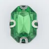 10*14mm Octagonal Rectangular Acrílico Blanco K Garra Diamante Cosido a Mano Diamante Accesorios para Vestido de Novia Material DIY