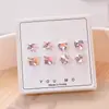 Pendientes Súper Flash Corazón Amor Mariposa Copo de Nieve Flor de Ciruelo 2025 Pendientes Nuevos Pendientes de Red Importadores Mayorista Transfronterizo