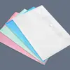 Bolsa para Archivos A4 Bolsa de Almacenamiento Bolsa para Documentos de Archivo Bolsa Blanca Gruesa con Botón Bolsa para Exámenes Bolsa Transparente de Color para Archivos
