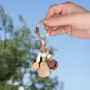 Kit de Materiais DIY para Sino de Vento de Casca de Fruta Natural Chaveiro de Cura de Casca de Fruta Vegetal Artesanal Pingente de Bolsa