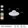 Pantalla con Cabezal de Lámpara Completo, Lámpara de Mesa DIY, Lámpara Colgante con Interruptor, Pantalla Reemplazable, Carcasa de Repuesto, Vidrio Transparente Gris Espesado