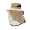 Mascarilla facial de malla transpirable para pesca nocturna, sombrero para exteriores a prueba de insectos y mosquitos, sombrero de pesca para hombre, cubierta facial, protección solar, sombrero a prueba de abejas para mujer