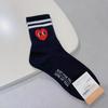 Calcetines de fabricación coreana estilo campus para chicas de Dongdaemun cara sonriente con corazón calcetines rayados para mujer kikiyasocks calcetines de algodón
