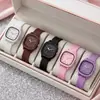 Nuevo reloj cuadrado pequeño de color gelatina transfronterizo con correa de silicona, reloj de cuarzo estilo ins, reloj de pulsera silencioso para exámenes de estudiantes, al por mayor