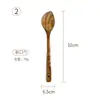 Juego de Utensilios de Cocina de Madera Transfronterizo Mango Redondo de Madera Chancla Teca Espaguetis Espaguetis Cuchara Mezcladora de Mango Largo Pala para Freír Cocina