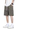 Pantalones cortos casuales de marca de moda para hombre, suaves, holgados, con múltiples bolsillos, de marca de moda, pantalones deportivos casuales de cinco puntos de secado rápido.