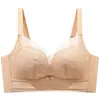 Sujetador inalámbrico sexy de encaje ajustable para mujer, cómodo, amigable con la piel, anti-caída, transpirable, con soporte lateral