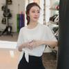 [Procesamiento y Personalización] Ropa de Yoga Talla Grande Camiseta Ropa de Fitness para Mujer Gordita mm Ropa Deportiva para Correr Tops Verano Transpirable