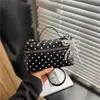 Bolso cuadrado pequeño de lunares de moda transfronterizo para mujer, nuevo diseño de nicho de verano 2026 bolso de mano para hombro bolso cruzado para mujer