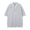 Camisa Polo de Verano para Hombre, Holgada, Bloques de Color, Rayas, Parches, Manga Corta, Cleanfit